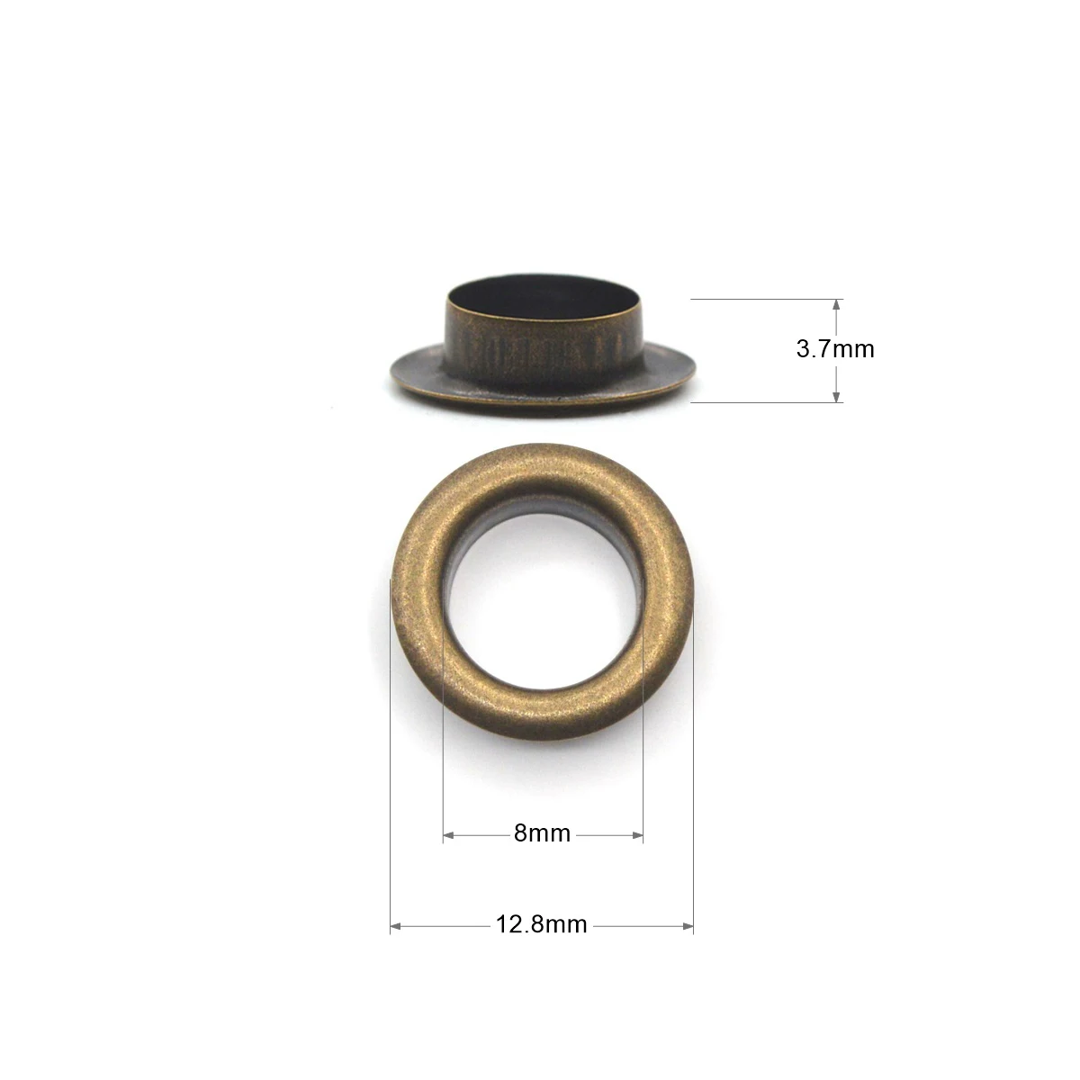Eyelet Grommet Ring Eyelet Grommet Ring Kit Grommet Eyelet Kit KALASO 100sets 8mm Pure Brass Material Bronze Grommet Eyelet With Washer Fit Leather Craft Shoes Belt Cap Bag Diy Supplies