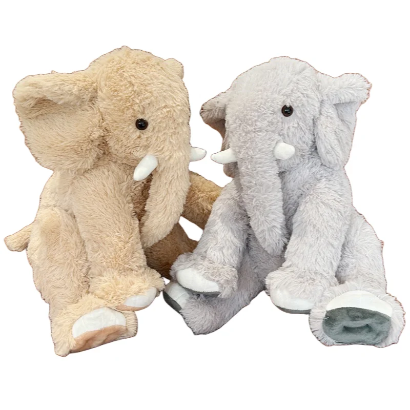 

40CM Cute Creative Elephant Brown Gray Soft Plush Toys Accompany Dolls Sofa Decoration Girls Kids Birthday Halloween Gifts