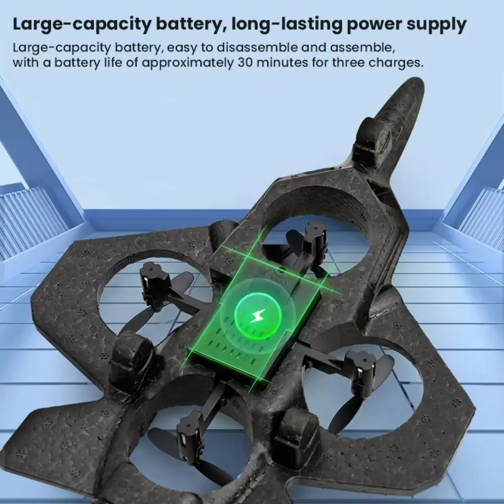 EPP Foam Remote Control Foam Fighter Gravity Sensing RC Drones Four Motor Helicopter Toy Portable 2.4G Stunt RC Hobby Jet Plane