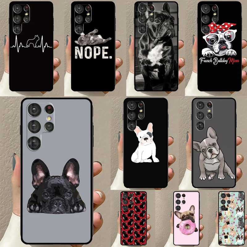 Custodia Per Cani Bulldog Francese Per Samsung Galaxy S23 S10 S9 S8 Note 10 Plus Nota 20 S22 Ultra S20 Fe S21 Fe Cover Per Telefono