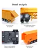 1:48 RC Truck Heavy-Duty Semi-trailer Transporter Remote Control Truck Radio Controlled Cars and Trucks Toys Children's Gifts 3