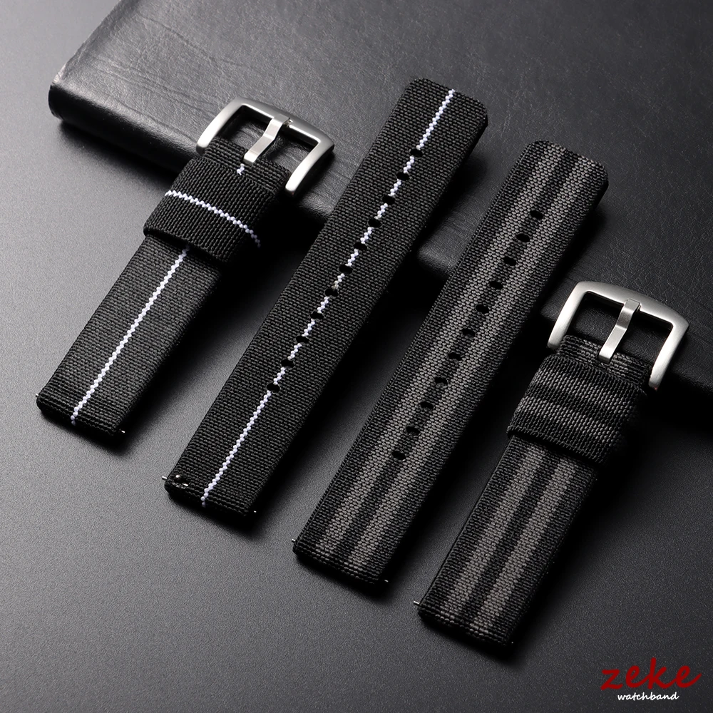 Nylon Braided Sport Watch Strap with Quick Release