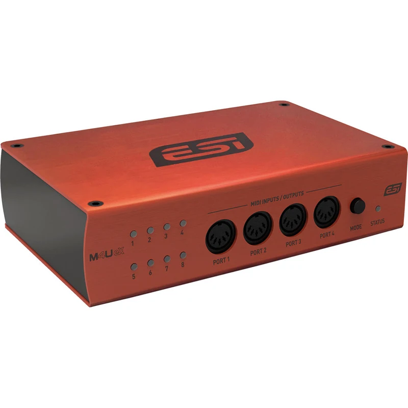 ESI M4U eX 8포트 USB 3.1 Gen 1 MIDI 인터페이스(USB 허브 포함)