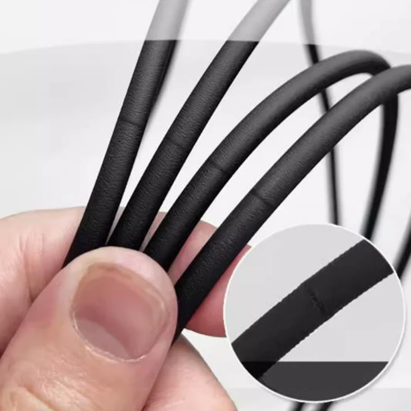 Description Picture 3 of item1 Meter PU Polyurethane Round Belt Anti-static Smooth/Rough Surface Belt Black O-type Transmission Belt Dia 2/3/4/5/6/8/10/12mm