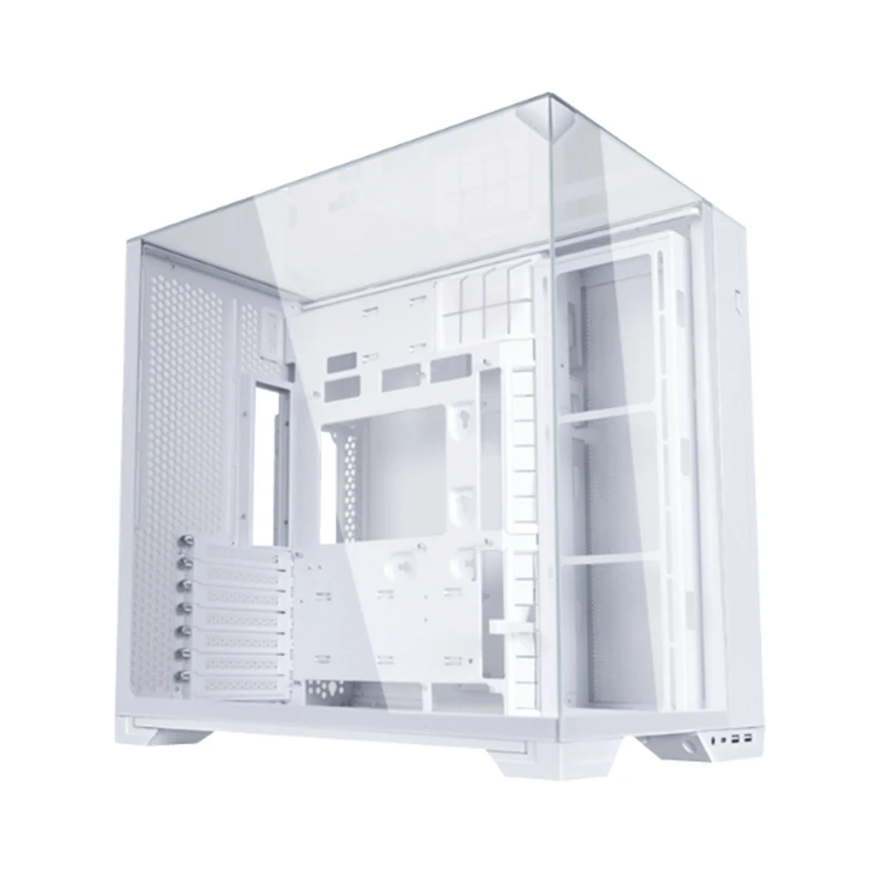 new Lianli PC-O11 Vision Compact Tempered glass fully transparent computer case. Compact MATX and ATX water-cooled cases.