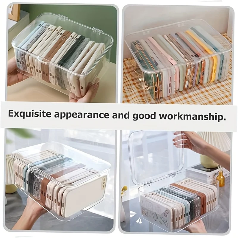 Acrylic Transparent Storage Box - Desktop Dressing Table Organizing Box, Household Cosmetics Storage Box  Storage Containers