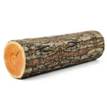 Coussin de souche créatif grand arbre de saule factice bloc de bois Texture de bûche forme cylindrique oreiller coussin canapé forme de souche ronde 1