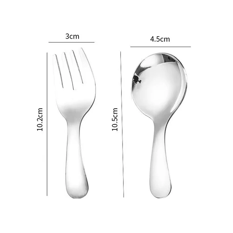 Portable Spoon Fork Tableware Mini Stainless Steel For Outdoor