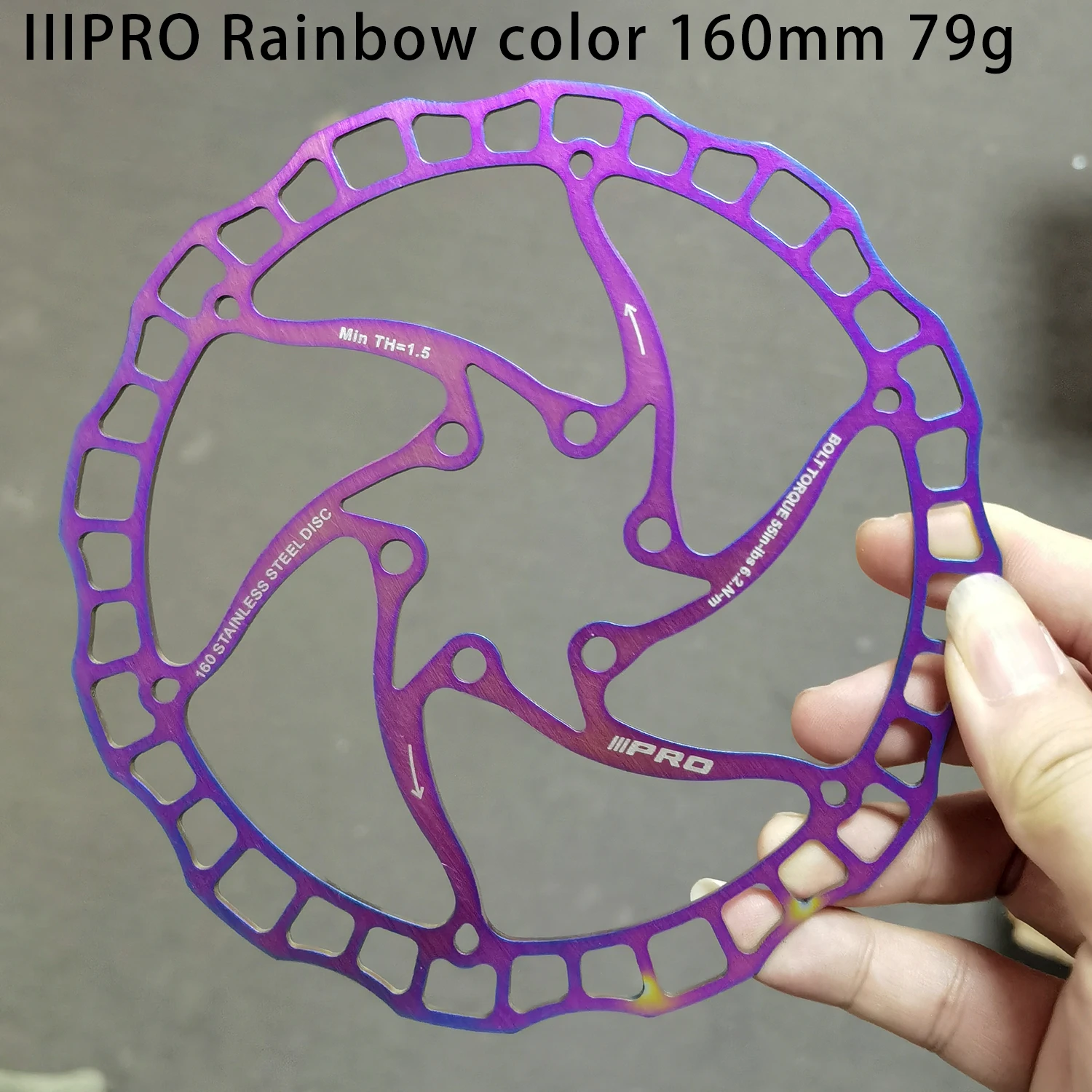 2PCS Kocevlo Bicycle Disc Brake Rotor Mountain Bike Brake Disc 160/180mm 6/7 inch with Free Bolts