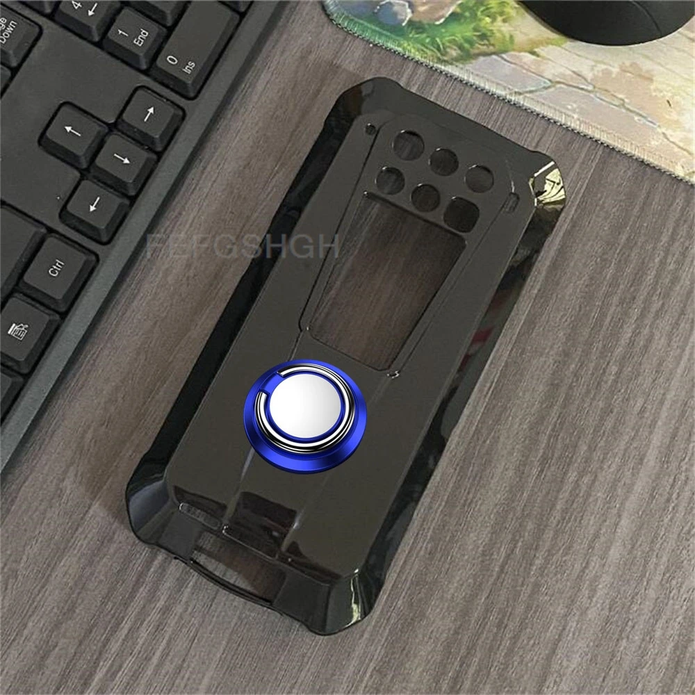 Durable TPU Silicone Phone Case with Back Ring Holder