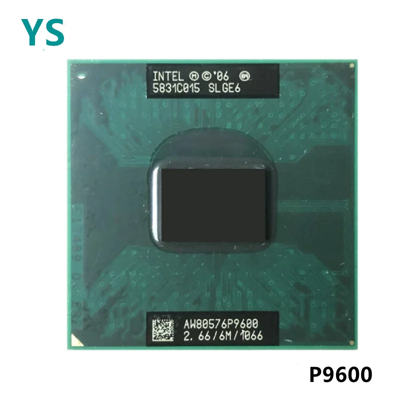 Оригинальный центральный процессор Intel Core 2 Duo P9600 SLGE6 66 Гб/6 МБ/1066 МГц для ноутбука |