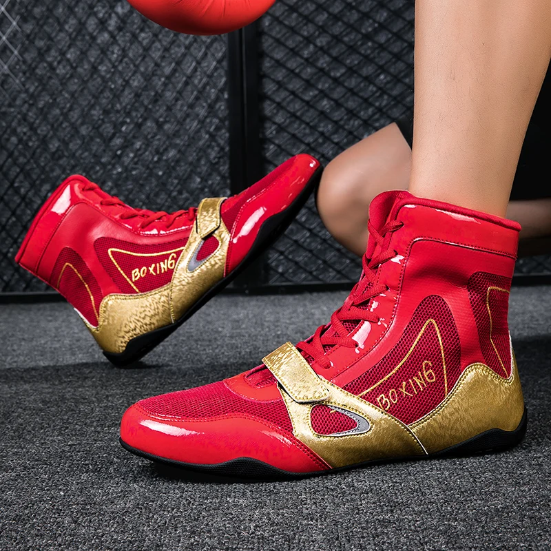 Professional Boxing Shoes Men Comfortable Boxing Sneakers Breathable Wrestling Fighting Shoes Non Slip Combat Sneakers