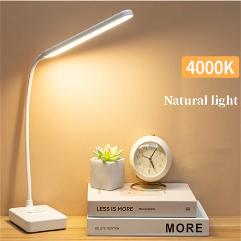 30 LED Reading Light Dimmable 3 Modes USB Rechargeable Touch Control Reading Study Light Table Lamp for Bedroom Christmas Gift 5