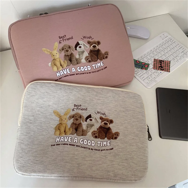 dos Desenhos Animados do Portátil Bolsas com Zíper para o Ipad Macbook hp Bolsa de Proteção da Tabela do Case Bonito da Luva do Portátil 11 12 Polegada 14 15. 13.6 - Imagem 4