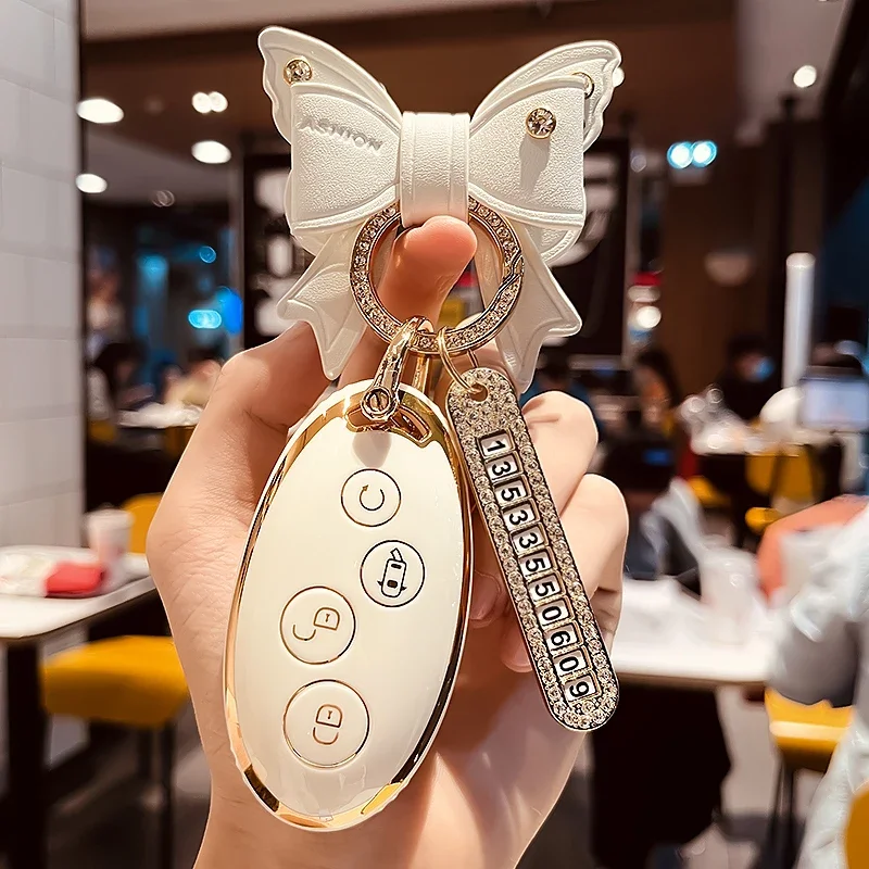 TPU 자동차 원격 키 케이스 커버 보호 쉘 가방, BYD Song Max Yuan S7 Qin 80 거치대 보호 키체인 액세서리