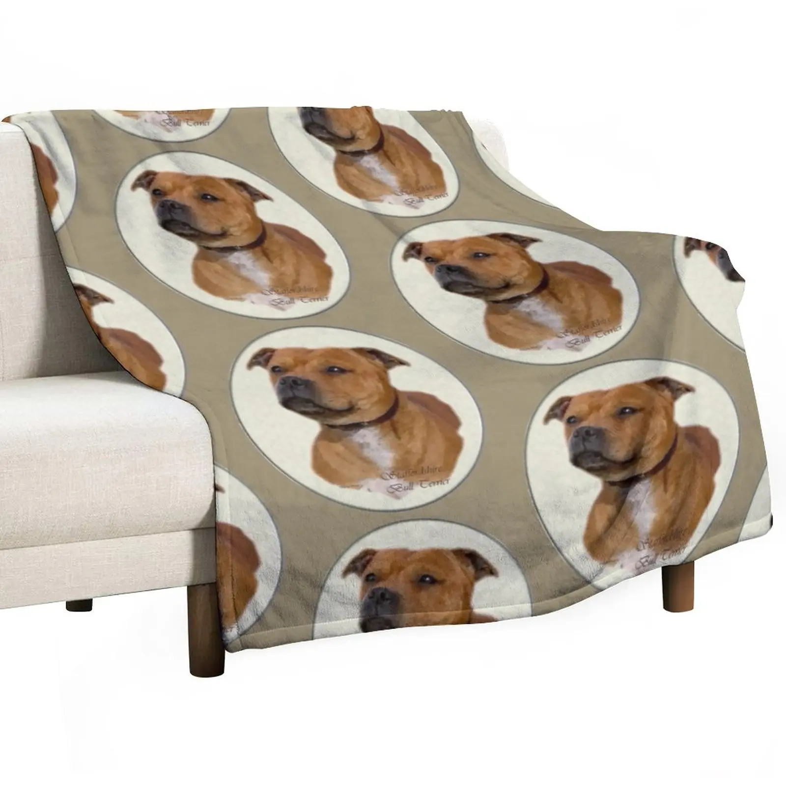 

Staffordshire Bull Terrier Art Gifts Throw Blanket Extra Large Throw Blanket Flannels Blanket Designer Blankets