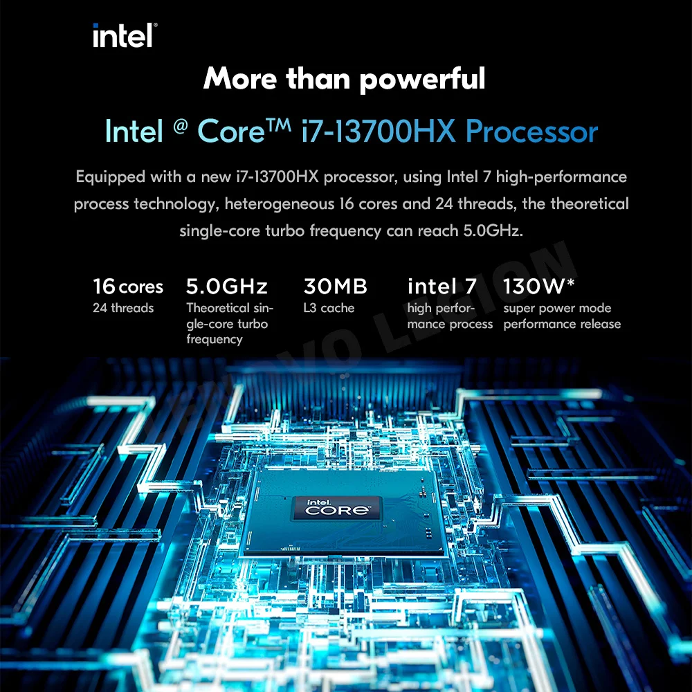 New Lenovo Legion Y9000P Gaming Laptop 2023 13th Intel Core I9-13900HX 16G 32G/3/4T SSD RTX4060/RTX4070 16 inches 240Hz Notebook 3