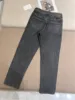 2025 Women's Cotton Jeans High Waist Tapered Denim Trousers Casual Versatile Small Straight Pants 4