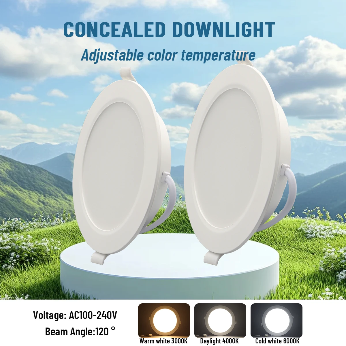 1-10pcs New promotion LED dark down light AC100V-240V 6W-24W super bright warm white light suitable for kitchen and study