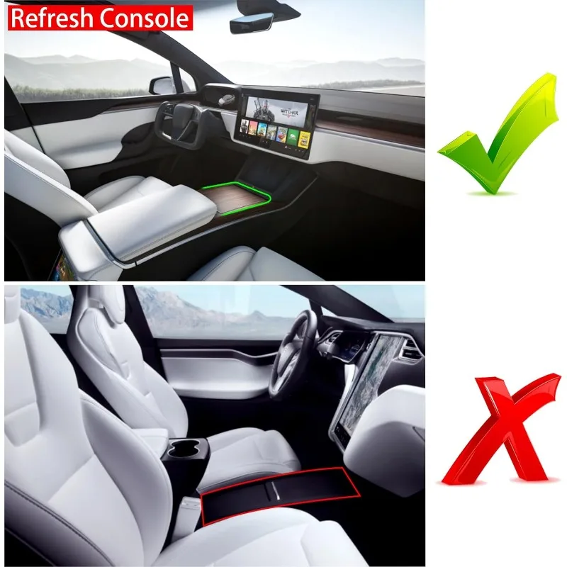 Tesla 차량 고유의 스타일을 완벽하게 반영한 콘솔 정리함