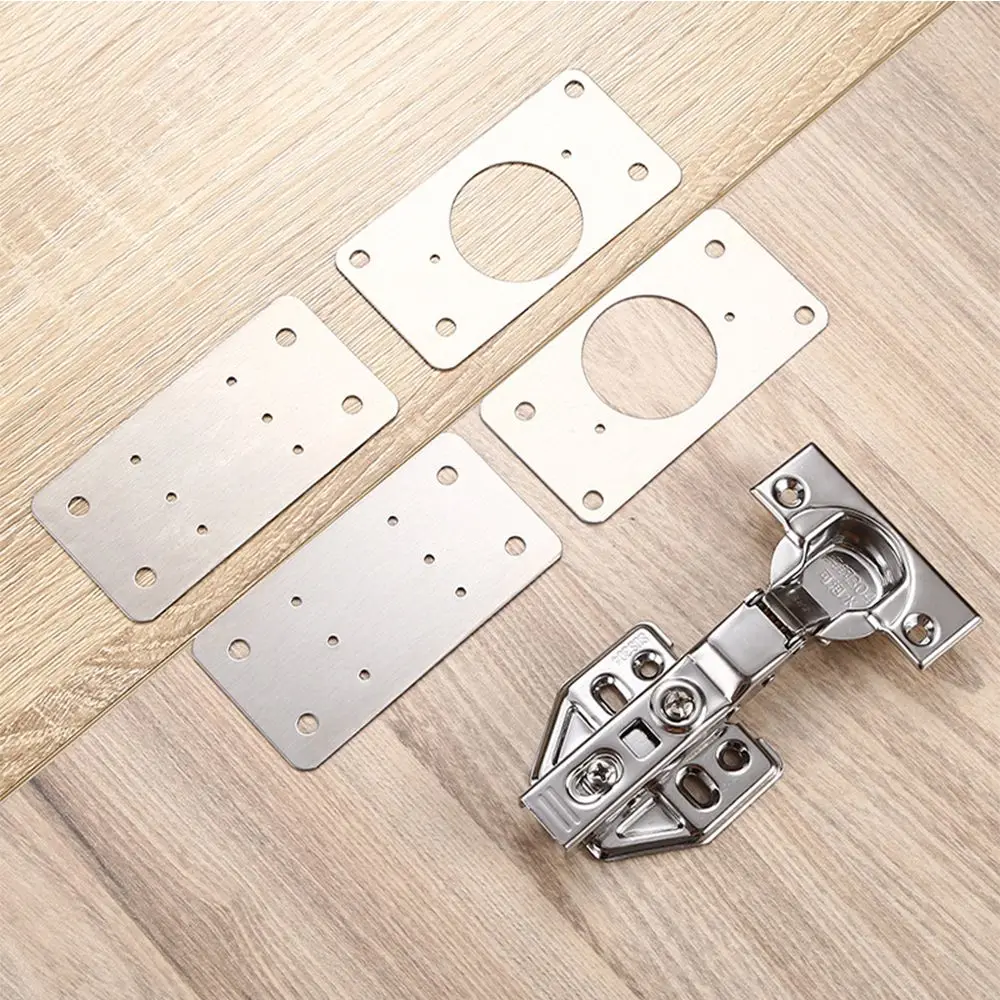 Description Picture 2 of itemMounting Plate Set Hinge Fixing Plate Cabinet Window Repair Furniture Hardware Door Maintenance Restorer Installer Cabinet Hinge
