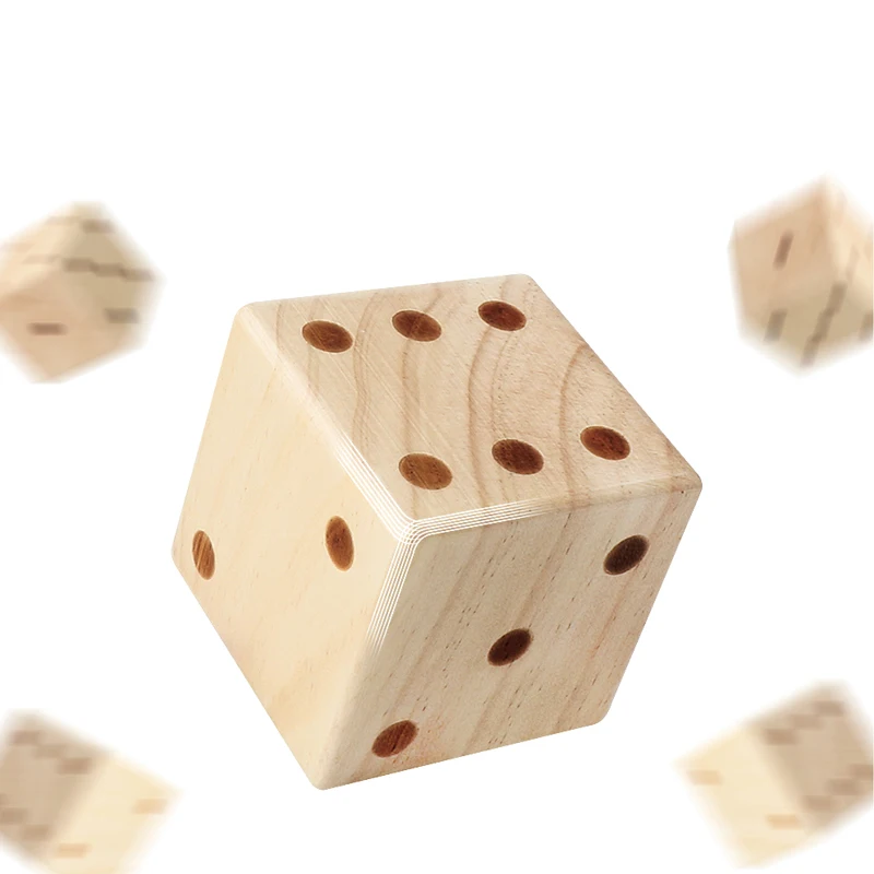 Giant Wooden Dice Lightweight Role-playing Dice Suitable For Outdoor And Indoor Beach Adults 2