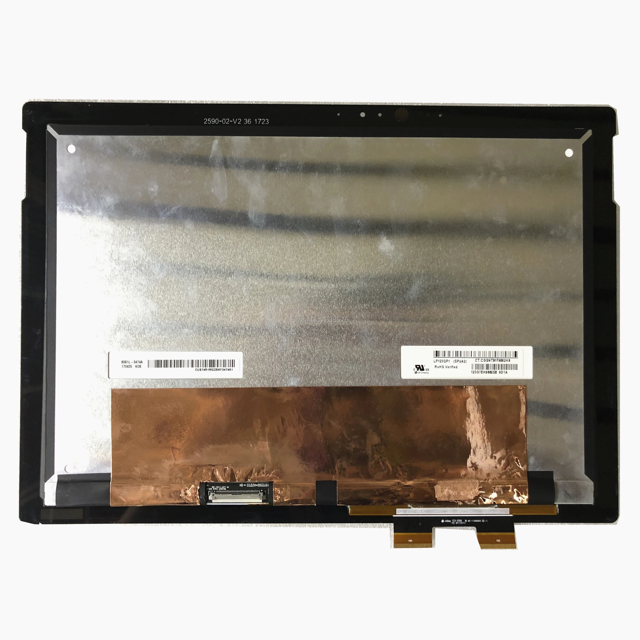 Spedizione Gratuita 12.3 'Lcd Touch Screen Digitizer Assembly Lp123Qp1-Spa2 Per Hp Spectre X2-C 12-C 3000*2000 Edp 40 Pins