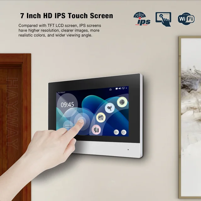 2-wire IP video intercom system TUYA wireless WiFi intelligent doorbell motion detection ID card unlocking, etc 3
