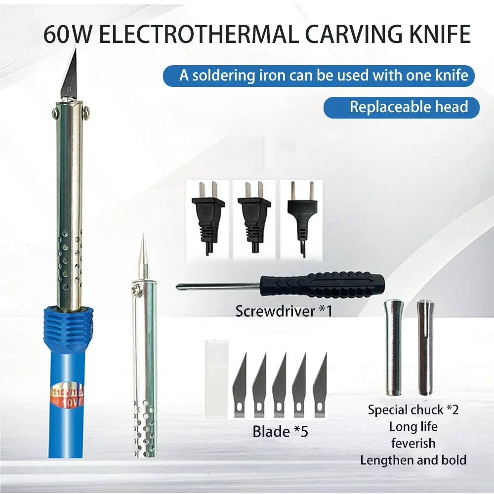 Electric Hot Knife Cutter Kit For Plastic Vinyl Carving