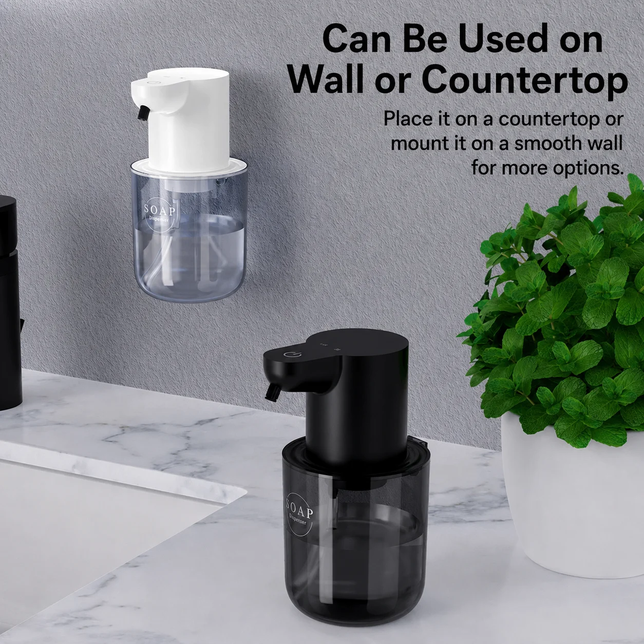 Touchless Rechargeable Automatic Foaming Soap Dispenser - Wall Mounted
