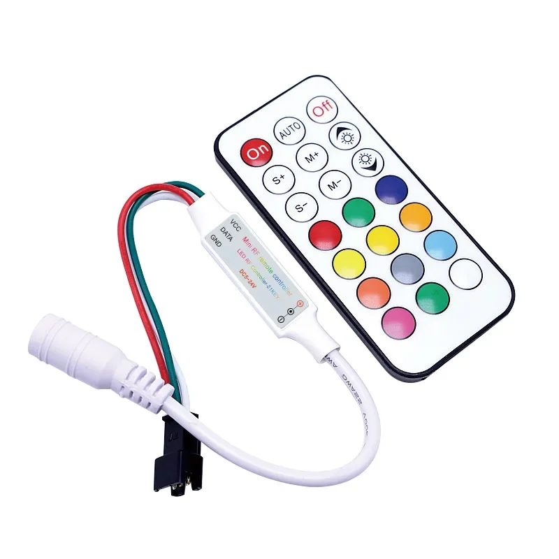 WS2811 WS2812B SK6812 Led ȼ Ʈѷ USB/DC ̴ 3 Ű RF 21 Ű  Ʈѷ DC5-24V
