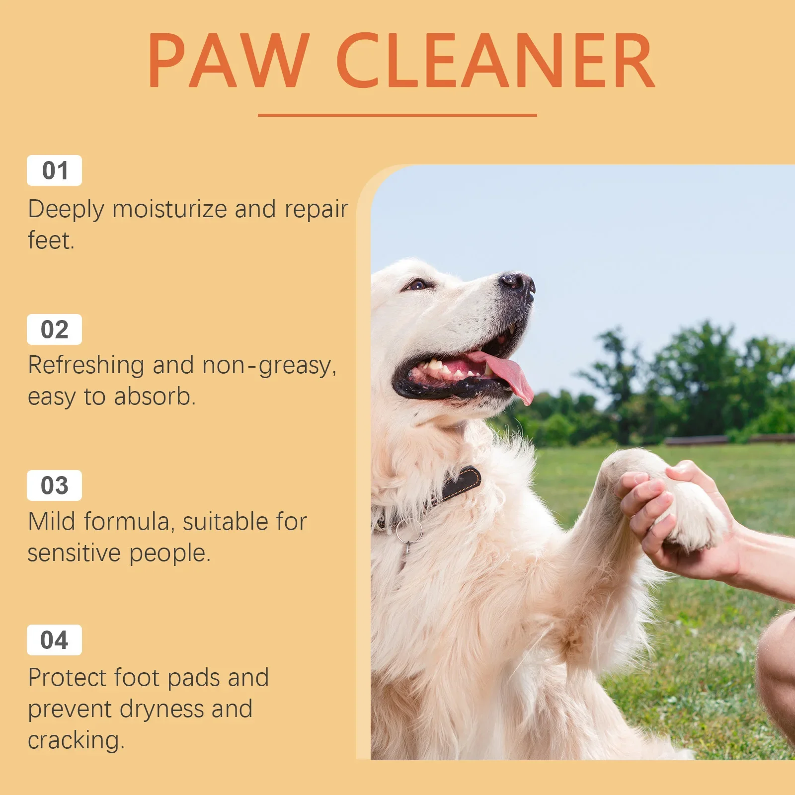 Pet Paw Care Stick, Pet Sole Moisturizing Care, Anti-drying and Cracking, Softening Sole Paw Cream