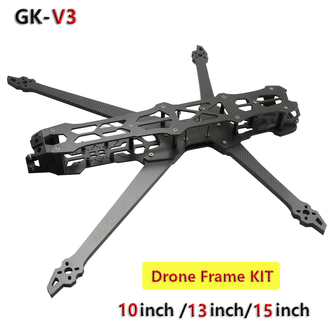 FPV Drone Chassis 10-15 tommer 7mm Kulfiber