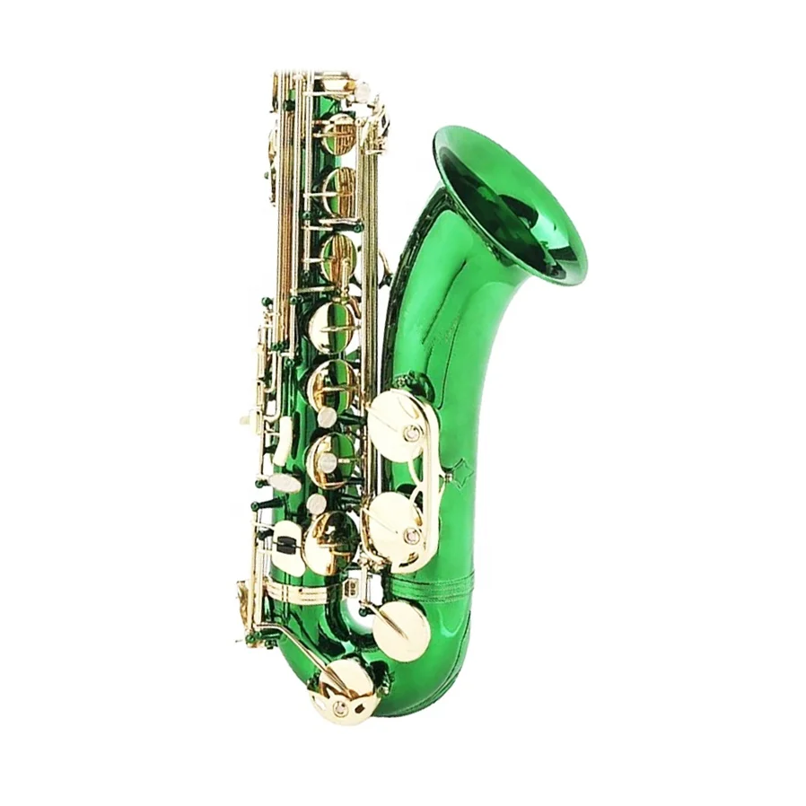 SEASOUND High Quality Tenor Saxophone JYTS103DGRL Green Body Lacquer With BB Tone Premium Keys