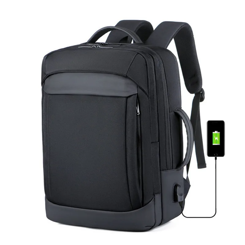 

Черный стильный водостойкий прочный рюкзак для ноутбука с защитой от кражи для путешествий колледжа школы компьютера бизнеса