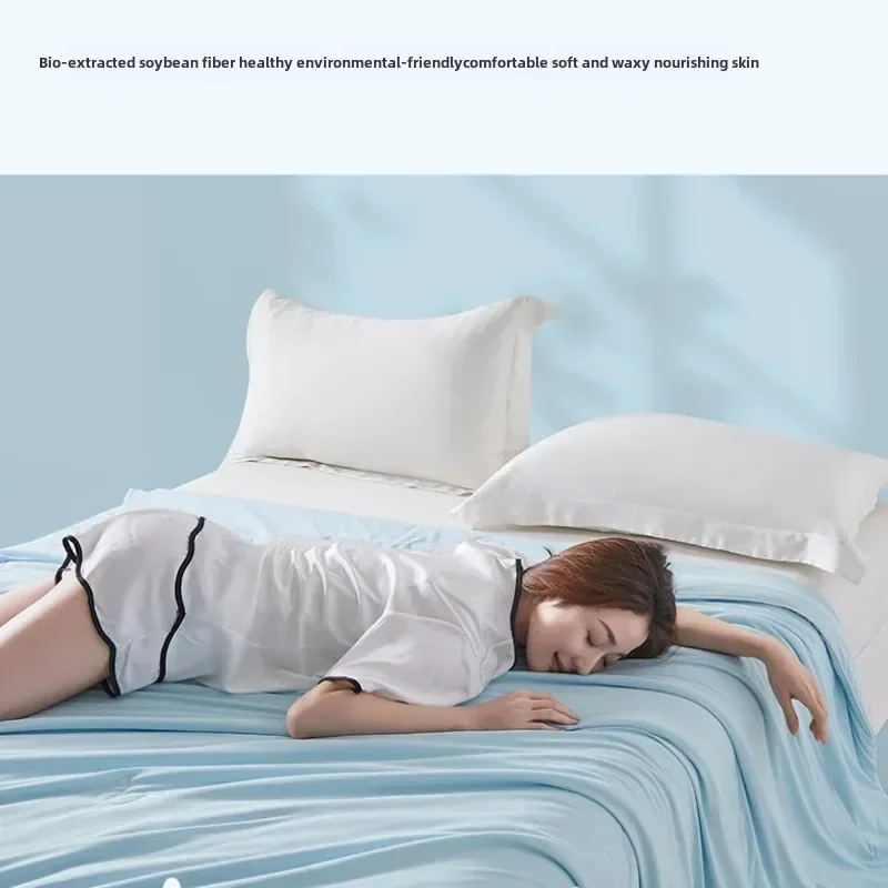 1pcAdvanced cooling sensation, machine washable water, antibacterial air conditioning, thin blankets, single and double blankets