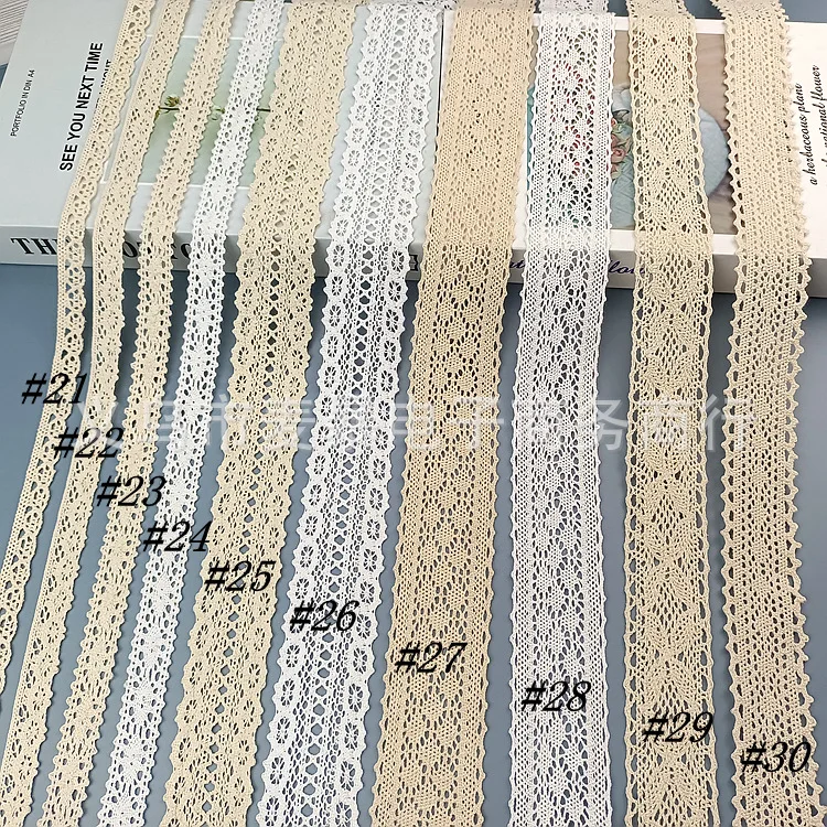 Dentelle Ancienne En Coton – Fait Main, Motif Fleuri, Parfaite Pour La Déco Ou Couture