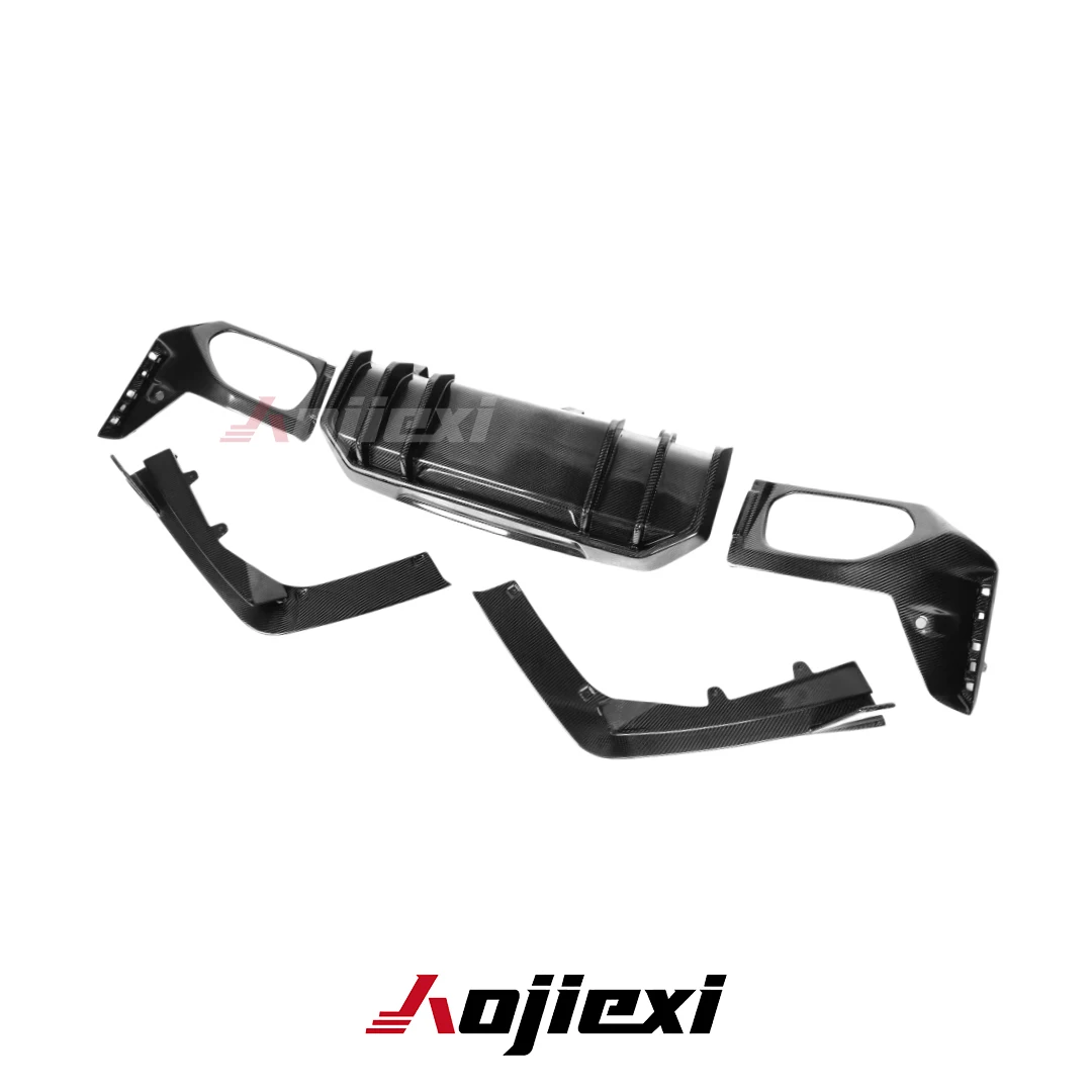 고품질 FD 스타일 카본 파이버 리어 디퓨저 (BMW 3 시리즈 G20 G21 투어링 M340i LCI 2023-2026 리어 범퍼 스플리터 립)