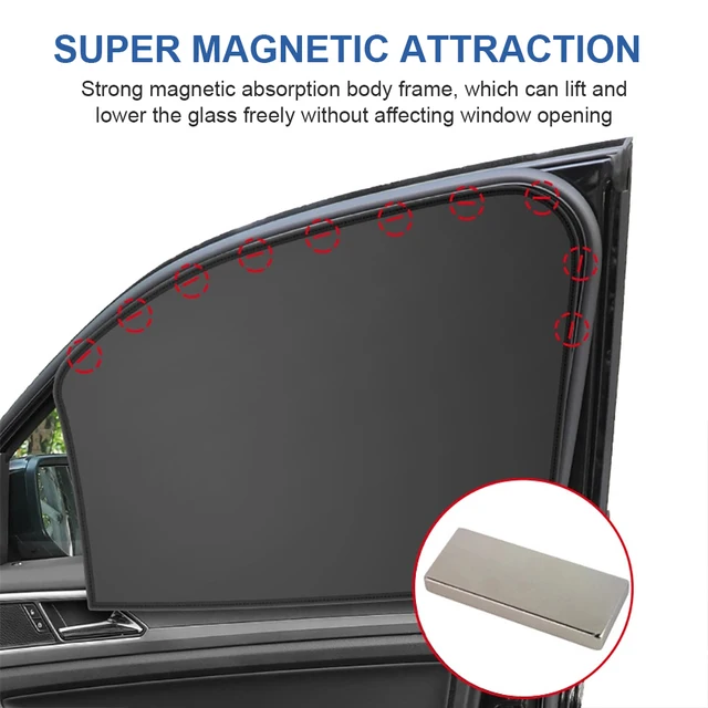 1/2 stücke Magnetische Auto Sonne Vorhang Anti UV Sonnenschirm Auto  Faltbare Seite Fenster Sonnenschutz Auto Moskitonetz innen Zubehör -  AliExpress