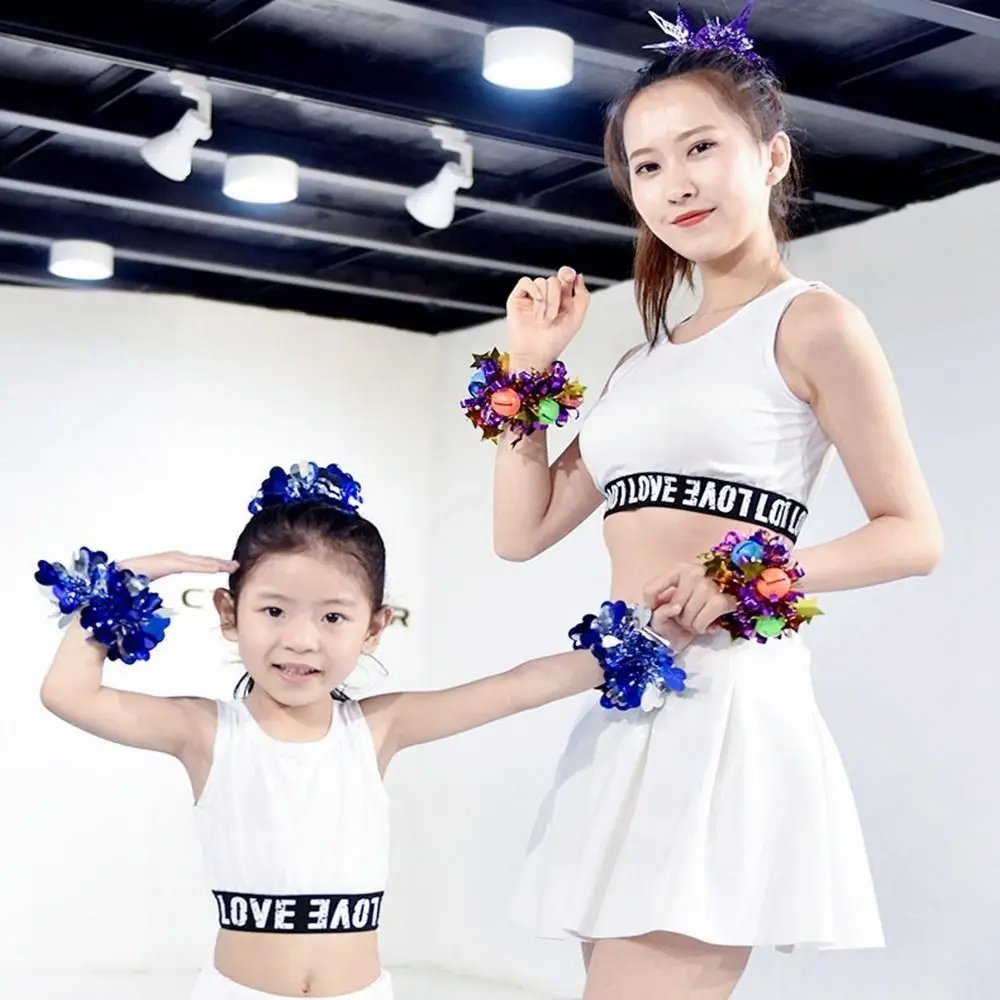 2pcs New Apply To Sports Sports Game Pompoms 10 Styles Cheap Practical Cheerleading Performance Flower Games Bracelet