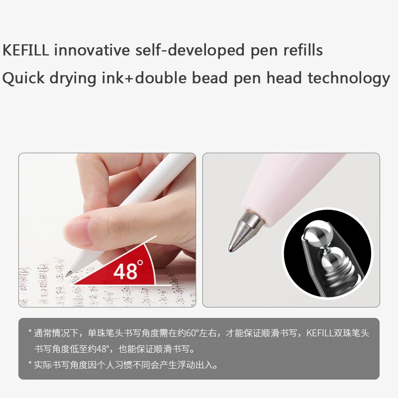 KACO Gel Pens Set 5/6pcs 0.5mm Black Ink, Retractable Signature Pen Aesthetic Stationery for Teachers Students Office Staff Gift 5