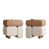 Armoire de chevet – Armoire de rangement de chevet en bois massif simple et moderne – Petite armoire de chevet pour la chambre à coucher 3