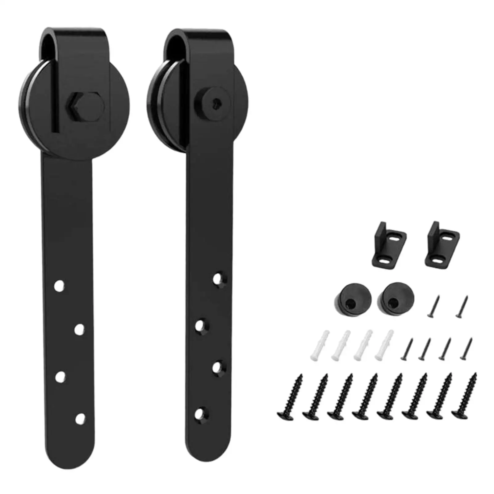Sliding Barn Door Hardware Kit, Steel Slide Rail Cabinet Track for Terrace Door Sliding ,Easy Installation with track