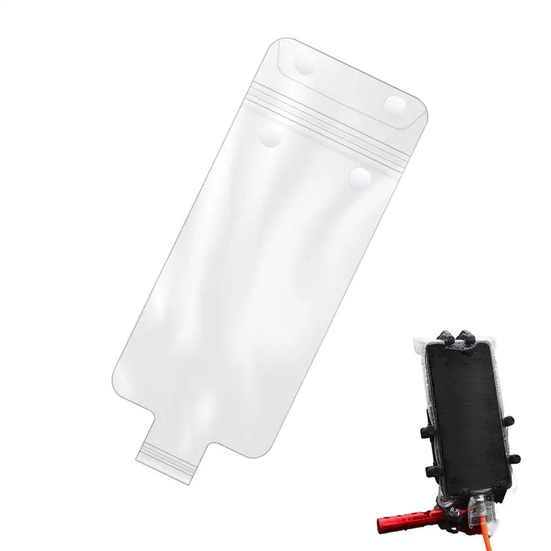 1pcs Waterproof Phone Bag for Motorcycle Clear Handlebar Cell Phone Case Waterproof Phone Pouch Motorcycle Mobile Holder