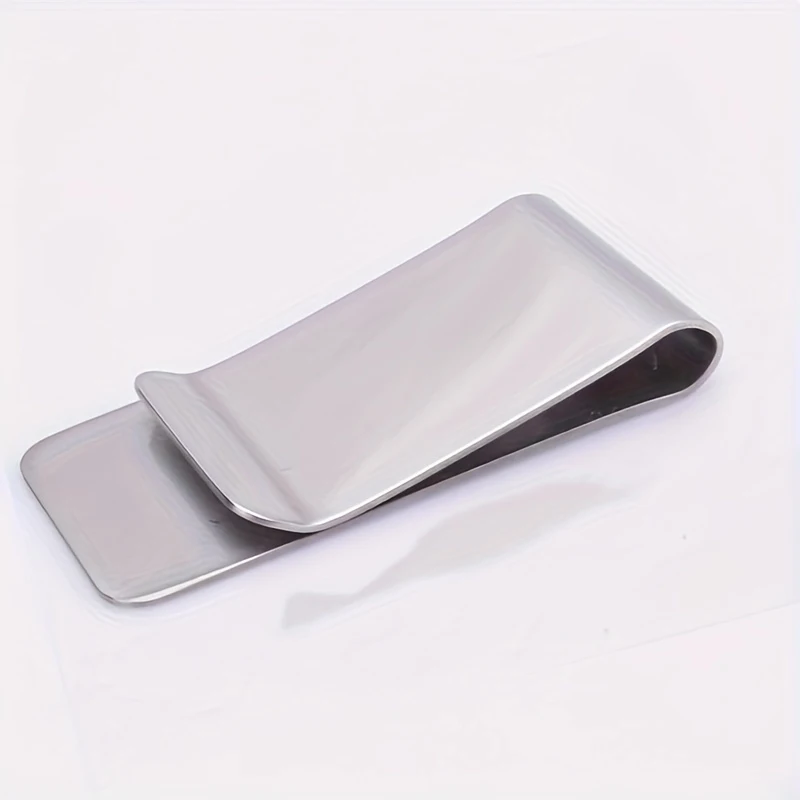 Men's Minimalist Stainless Steel Cash and Card Wallet