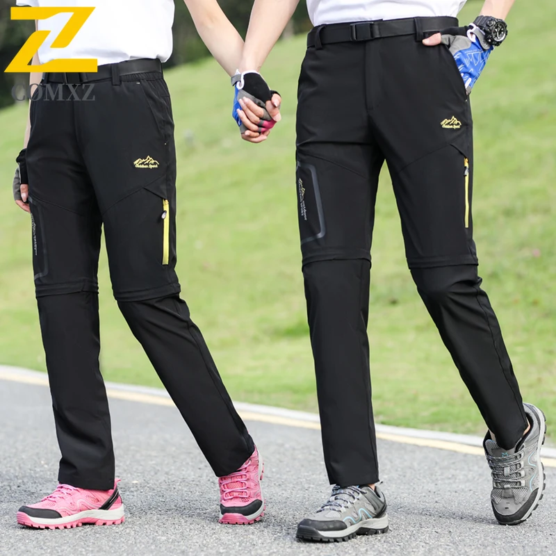 EiAO Men's Quick-Dry removable Hiking Pants Summer Lightweight Water-Resistant Windproof Outdoor Camping Fishing Trekking UPF50+