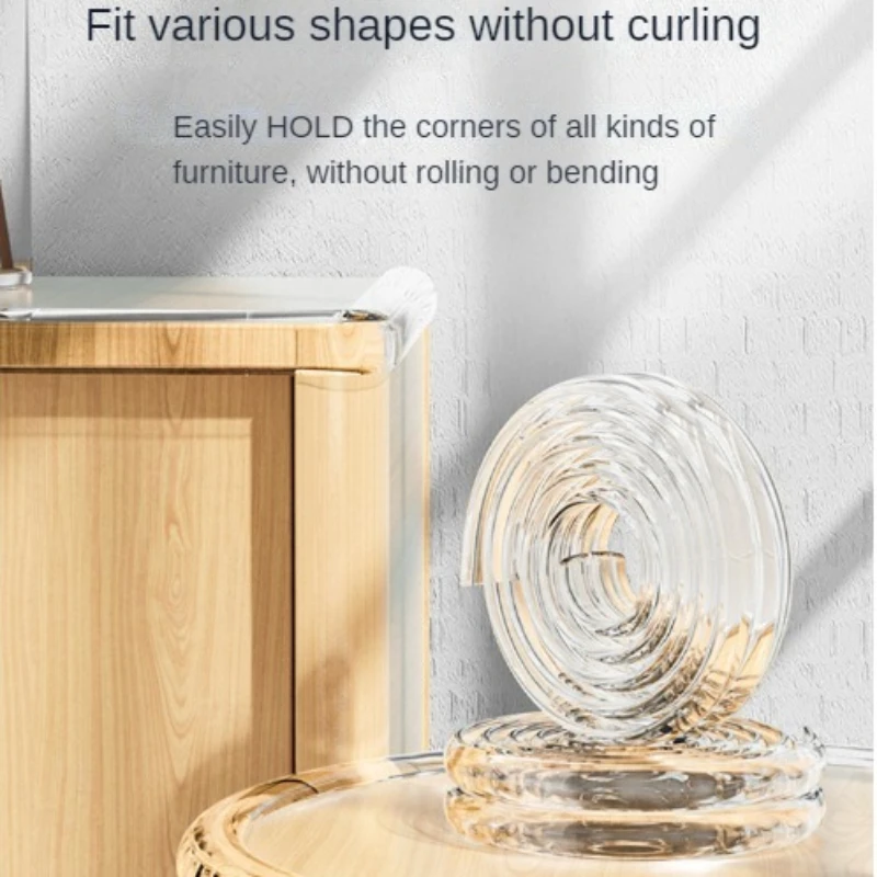 

Прозрачная защитная полоса из ПВХ для детей с двусторонней лентой, защита от ударов для детей, Защитные уголки для стола