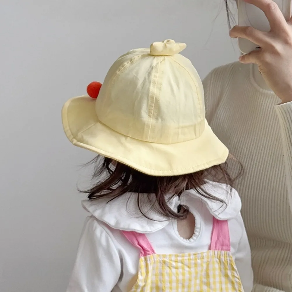 Comfortable Quick-dry Korean Style Cap Embroidery Anti-UV Summer Kid Sunhat Shading Hat Dinosaur Children's Bucket Hat Baby