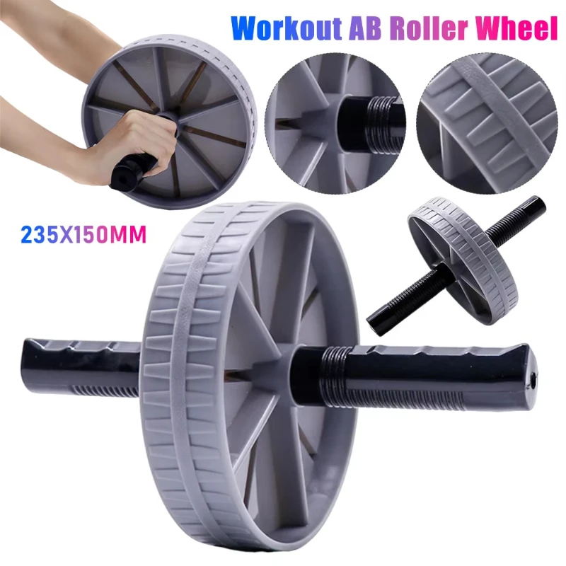 1pcs abdominal wheel strong load bearing non slip roller strengthen muscle exercise equipment fitness training home use silent 1Pcs Abdominal Wheel Strong Load Bearing Non-slip Roller Strengthen Muscle Exercise Equipment Fitness Training Home Use Silent 2