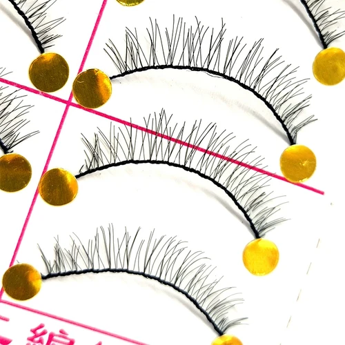 새로운 10 쌍/세트 미니 하프 코너 블랙 수제 가짜 속눈썹 자연 가짜 속눈썹 속눈썹 연장 도구, 메이크업 용품 3
